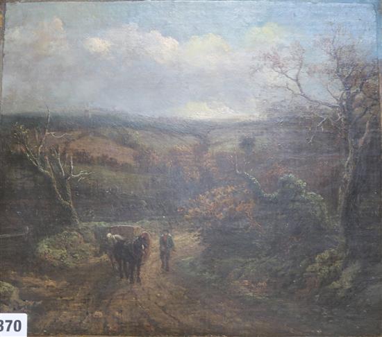 Attributed to Patrick Nasmyth Carter on a lane 32 x 36cm unframed